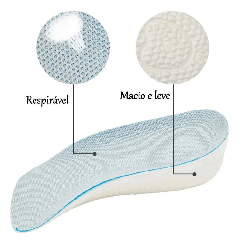 AlturaMaxx™ – Palmilha Ortopédica Invisível +3,5cm