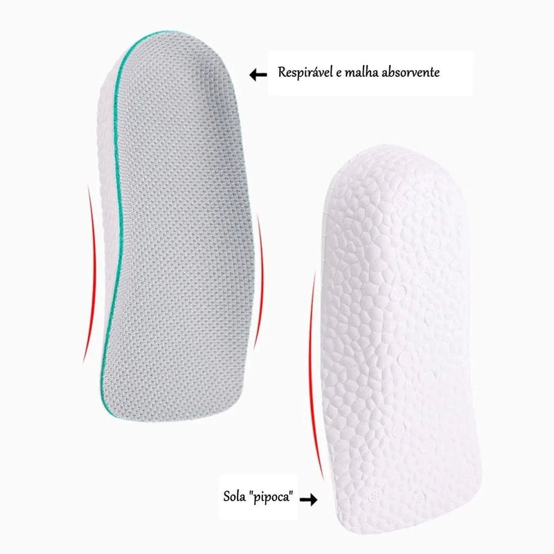 AlturaMaxx™ – Palmilha Ortopédica Invisível +3,5cm