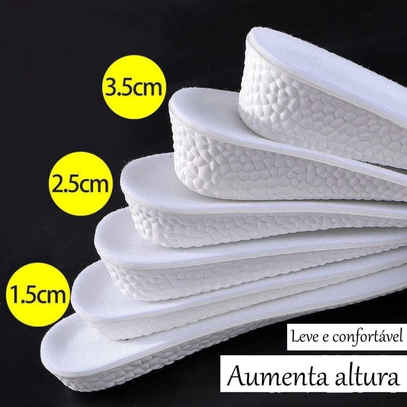 AlturaMaxx™ – Palmilha Ortopédica Invisível +3,5cm