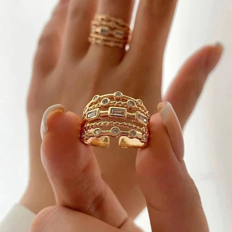 Anel Savana Banhado a Ouro 18K