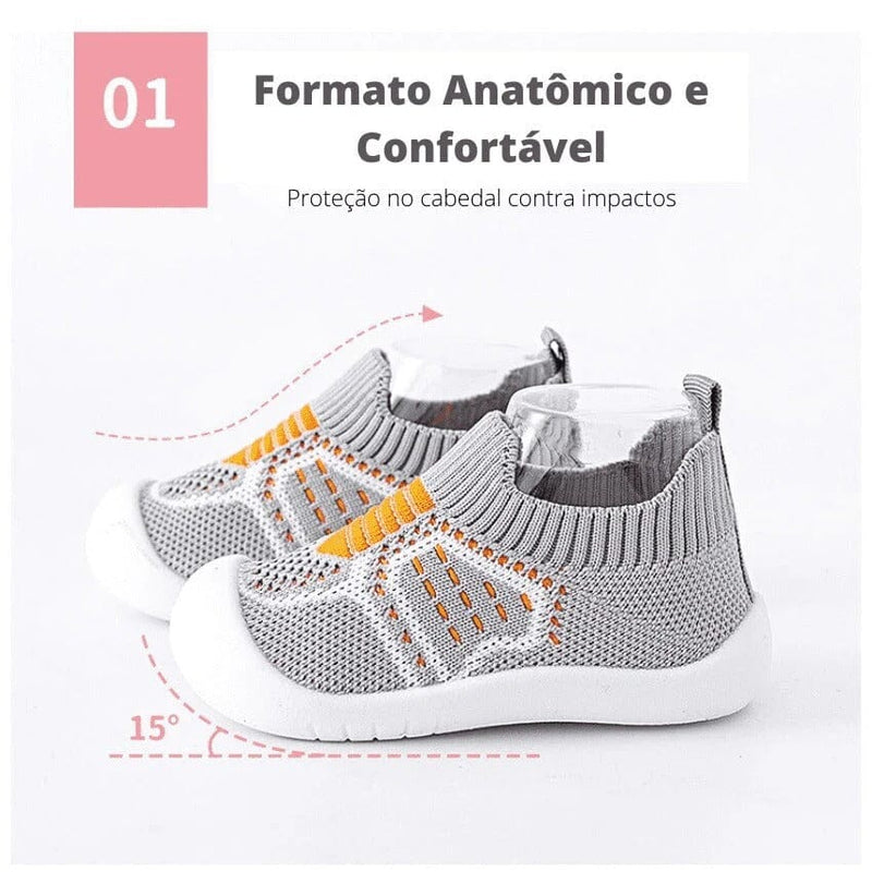Tênis Meia Infantil Antiderrapante KickBaby